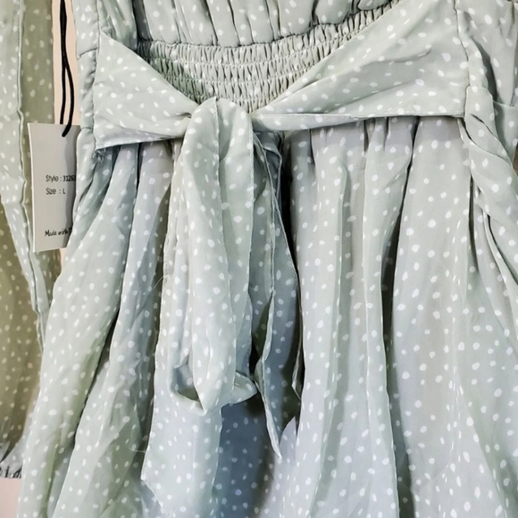 Light Green Sage Dress - Picture 3 of 6